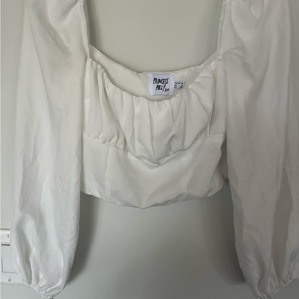 Princess Polly Cream Puff Sleeve Blouse